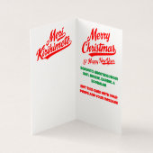 ニュージーランドの鳥のクリスマスカード (内部)