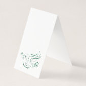 ニュージーランドの鳥のクリスマスカード (裏面)