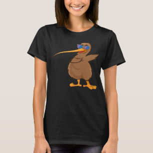 ニュージーランドの鳥の恋人ダービングKiwi Bird Da Dance Tシャツ