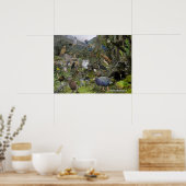 ニュージーランドの鳥の識別ポスター ポスター (キッチン)