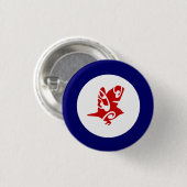 ニュージーランドの鳥類タウホウシルベレー 缶バッジ (正面&裏面)