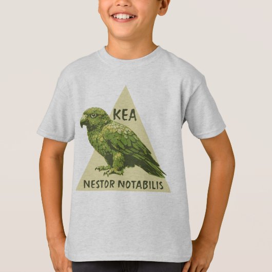 ニュージーランドの鳥 キーア Tシャツ (正面)