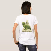 ニュージーランドの鳥 キーア Tシャツ (裏面フル)