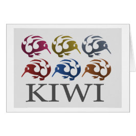ニュージーランドの鳥KIWIカード