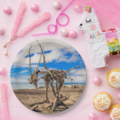 ニュージーランドのHokitikaビーチの流木アートワーク ペーパープレート (パーティー)