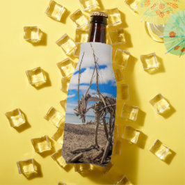 ニュージーランドのHokitikaビーチの流木アートワーク ボトルクーラー