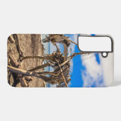 ニュージーランドのHokitikaビーチの流木アートワーク Samsung Galaxyケース (裏面横)