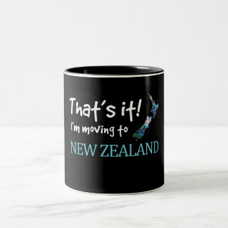 ニュージーランドへの引越KIWI PAUA ツートーンマグカップ