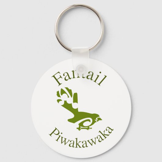 ニュージーランドアオテアロアファンテール キーホルダー (正面)