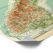 ニュージーランドアトラスマップ ポスター (角)