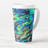 ニュージーランドアバロンパウシェルパターン1 カフェラテマグ (右アングル)