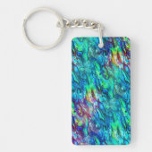 ニュージーランドアバロンパウシェルパターン1 キーホルダー (正面)