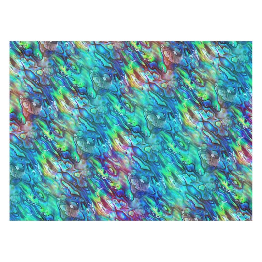 ニュージーランドアバロンパウシェルパターン1 テーブルクロス (正面(横))