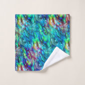 ニュージーランドアバロンパウシェルパターン1 バスタオルセット (ウォッシュタオル)