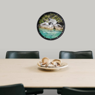 ニュージーランドアベル・タスマン海岸線追跡ハイキングメモリ 壁時計