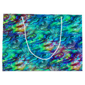 ニュージーランドアワロンパウアシェルパターン1 ラージペーパーバッグ (裏面)