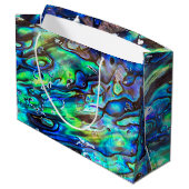 ニュージーランドアワロンパウアシェルパターン1 ラージペーパーバッグ (裏面アングル)