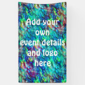 ニュージーランドアワロンパウアシェルパターン1 横断幕 (縦)