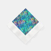 ニュージーランドアワロンパウアシェルパターン1 縁ありカクテルナプキン (角)