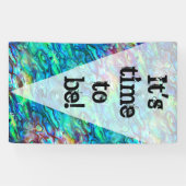 ニュージーランドアワロンパウアシェルパターン1a 横断幕 (横)