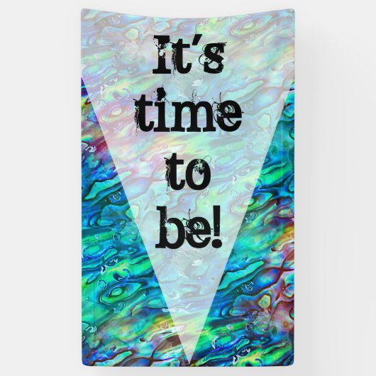 ニュージーランドアワロンパウアシェルパターン1a 横断幕 (縦)