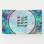 ニュージーランドアワロンパウアシェルパターン1a 横断幕 (横)