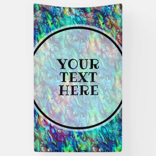 ニュージーランドアワロンパウアシェルパターン1a 横断幕 (縦)