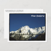 ニュージーランドオラキ山調理師ナショナルパークポスカ ポストカード (正面/裏面)