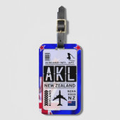 ニュージーランドオークランド荷物タグ ラゲッジタグ (正面縦)