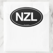 ニュージーランドオーバル 楕円形シール (バッグ)