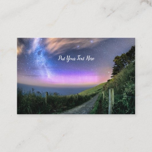 ニュージーランドオーロラ | Dunedin NZ |サザンライト 名刺 (正面)