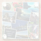 ニュージーランドカスタムフォトコラージガラスコースター ガラスコースター (裏面)