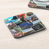 ニュージーランドカスタムフォトコラージュ飲料用コースター コースター (左側)