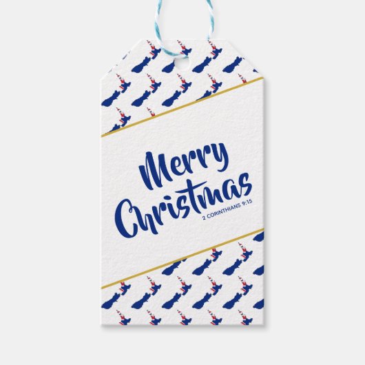 ニュージーランドカスタムメリークリスマスバイブル聖なる書物、 経典 ギフトタグ (正面)