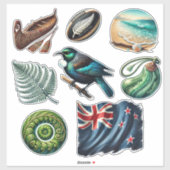 ニュージーランドキウィアナセット1 シール (シート)