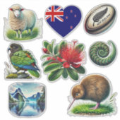 ニュージーランドキウィアナセット2 シール (正面)