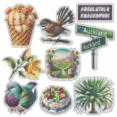 ニュージーランドキウィアナセット4 シール (正面)