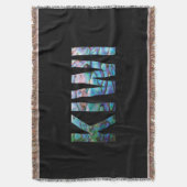 ニュージーランドキウィシンプルーPAUA スローブランケット (正面縦)