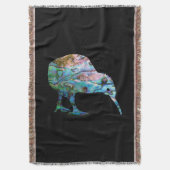 ニュージーランドキウィシンプルーPAUA スローブランケット (正面縦)