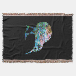 ニュージーランドキウィシンプルーPAUA スローブランケット