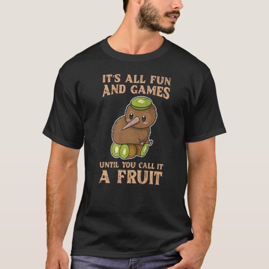 ニュージーランドキウィバード引用文For A Kiwi _1 Tシャツ (正面)