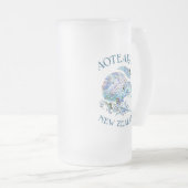 ニュージーランドキウィパウアガラス フロストグラスビールジョッキ (正面右)