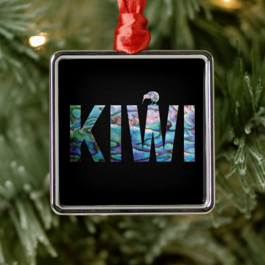 ニュージーランドキウィパウア メタルオーナメント (ツリー)