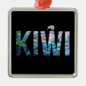 ニュージーランドキウィパウア メタルオーナメント (正面)