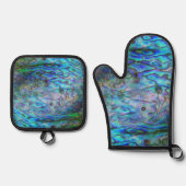 ニュージーランドキウィパウア 鍋つかみ&鍋敷きセット (正面)