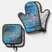 ニュージーランドキウィパウア 鍋つかみ&鍋敷きセット (正面/裏面)