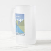 ニュージーランドキウイクイーンズランドサウスアイランド フロストグラスビールジョッキ (正面左)