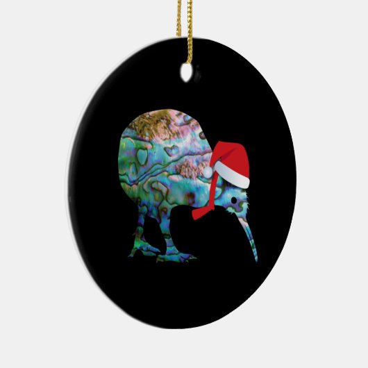 ニュージーランドキウイクリスマスポーア セラミックオーナメント (右)