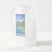 ニュージーランドキウイサウスアイランド フロストグラスビールジョッキ (正面左)