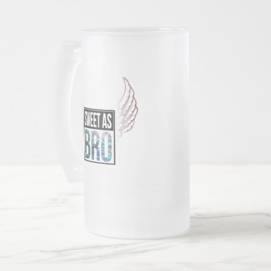 ニュージーランドキウイスウィートアズブロパウア フロストグラスビールジョッキ (正面左)